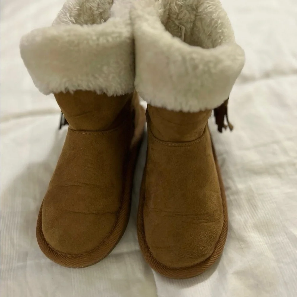 Okie Dokie lil Asbury girls boots size 10 cognac
